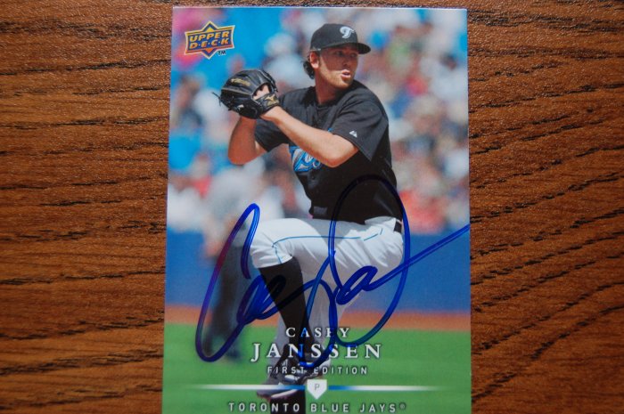 2008 Upper Deck First Edition Casey Janssen Autograph