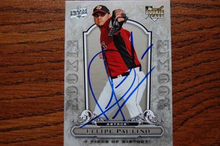 2008 Upper Deck Piece of History Felipe Paulino Autograph