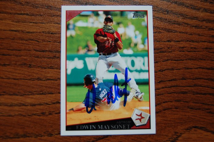 2009 Topps Update Edwin Mayonset Autograph