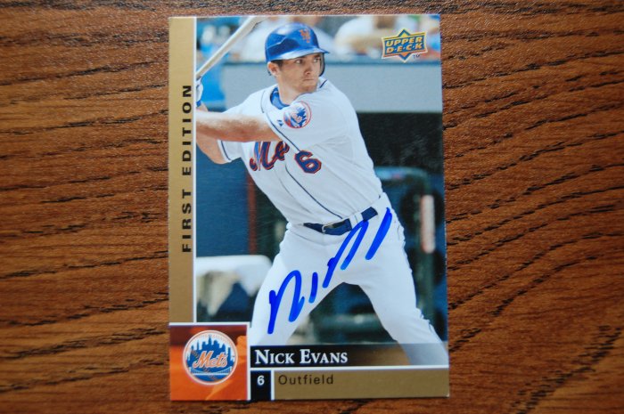 2009 Upper Deck First Edition Nick Evans Autograph