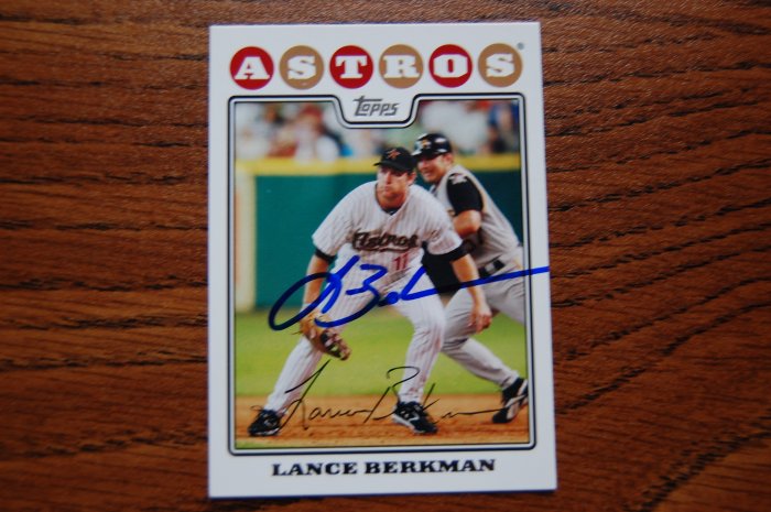 2008 Topps Series 2 Lance Berkman Autograph
