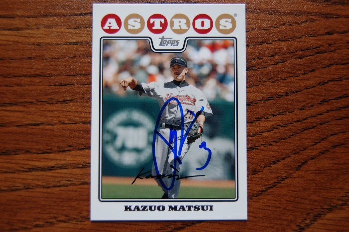 2008 Topps Series 2 Kazuo Matsui Autograph