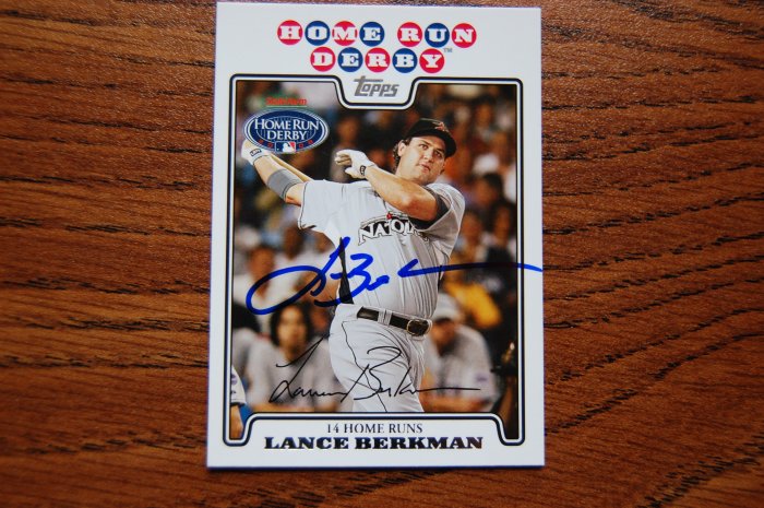 2008 Topps Update Lance Berkman Autograph