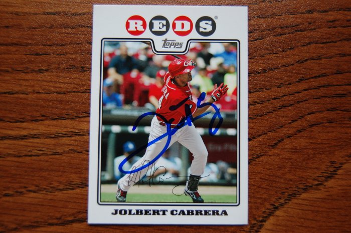 2008 Topps Update Jolbert Cabrera Autograph