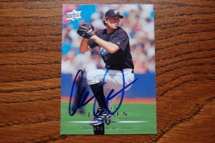 2008 Upper Deck Series 1 Casey Janssen Autograph