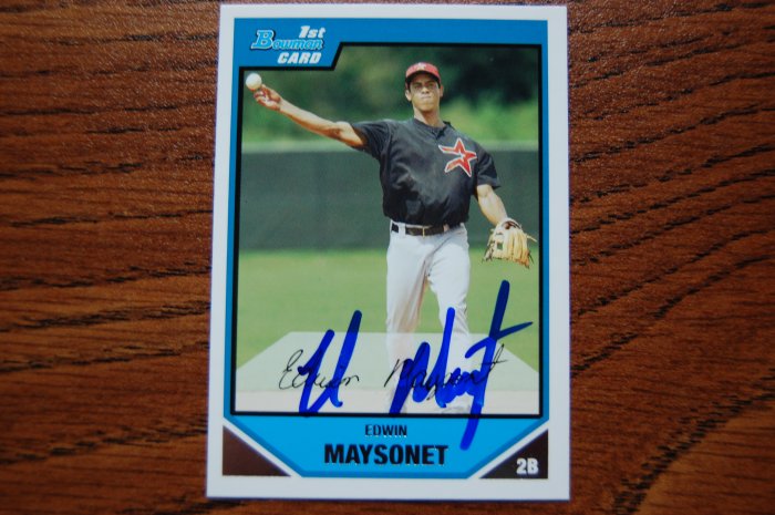 2007 Bowman Edwin Mayonset Autograph