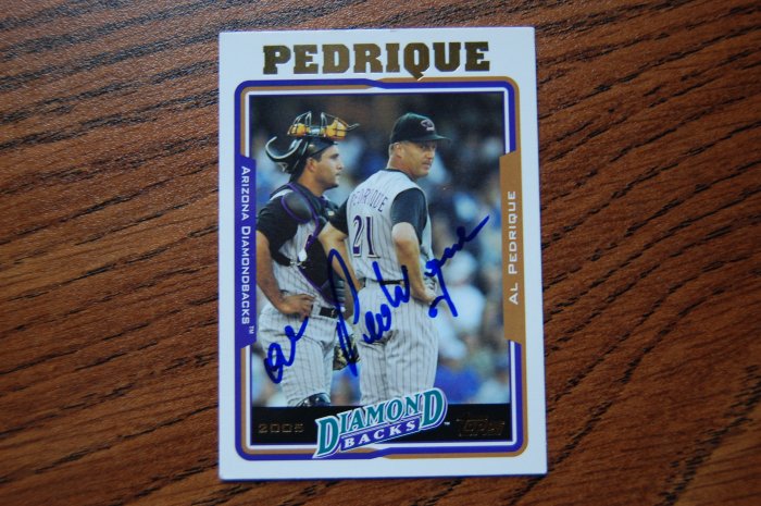 2005 Topps Series 1 Al Pedrique Autograph