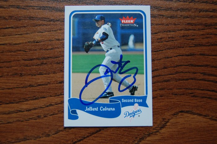 2004 Fleer Tradition Jolbert Cabrera Autograph
