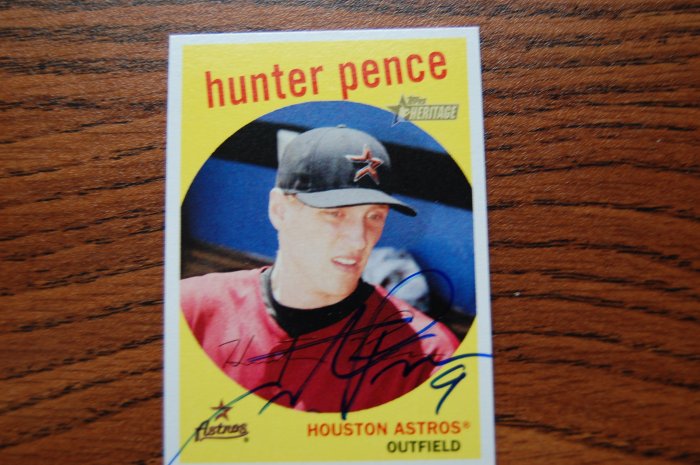 2008 Topps Heritage Hunter Pence Autograph