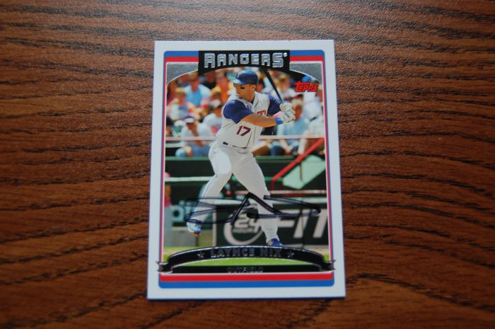 2006 Topps Series 1 Laynce Nix Autograph
