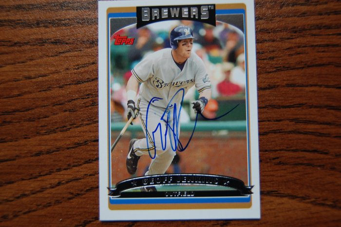 2006 Topps Series 1 Geoff Jenkins Autograph