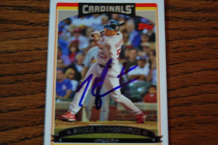 2006 Topps Series 2 John Rodriguez Autograph