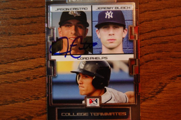 2009 Tri Star Prospects Plus Jason Castro/Jeremy Bleich/Cord Phelps Autograph