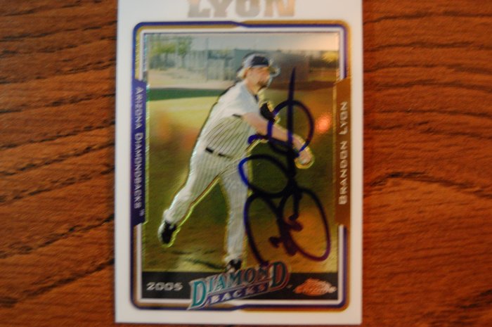 2005 Topps Chrome Brandon Lyon Autograph