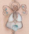 Angel March Birthstone Heart