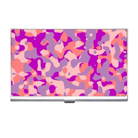 Pink Camoflage Business Card Holder Case Office Gift 17055940