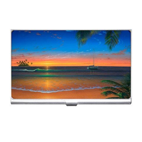 Beach Scene Business Card Holder Case Office Gift 17105331