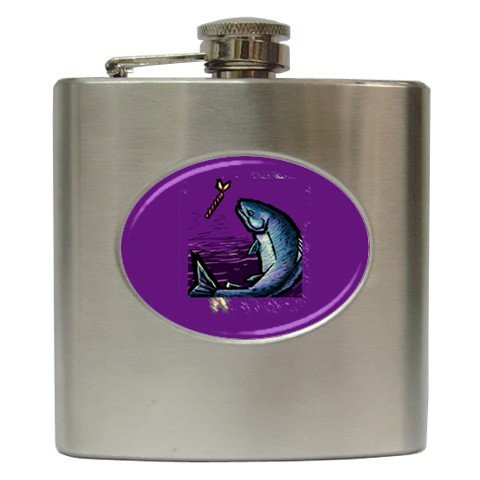 FISHING Hip Flask Men's Gift 6 oz. 17160457