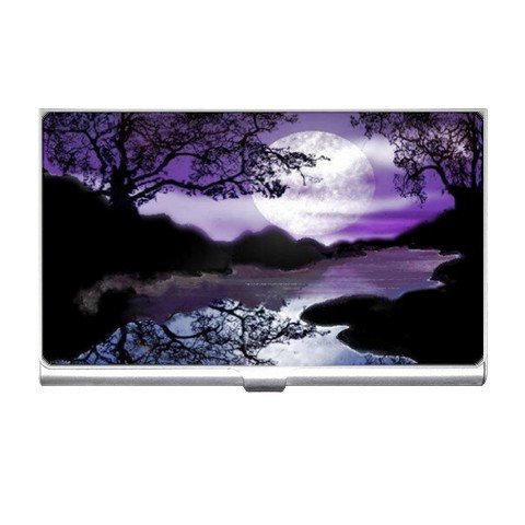 Lake River Scene Business Card Holder Case Office Gift 17126561