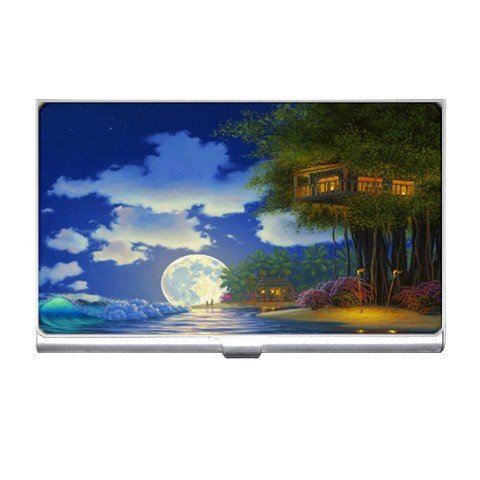 Fantasy Beach Scene Business Card Holder Case Office Gift 17126784
