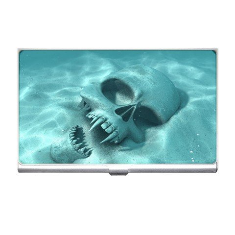 Underwater SKULL Business Card Holder Case Office Gift 17138361