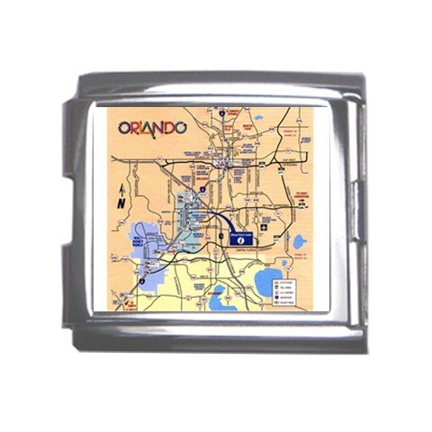 ORLANDO Map Souvenir Italian Charm Bracelet Single MEGA Charm Size 18mm 23654605