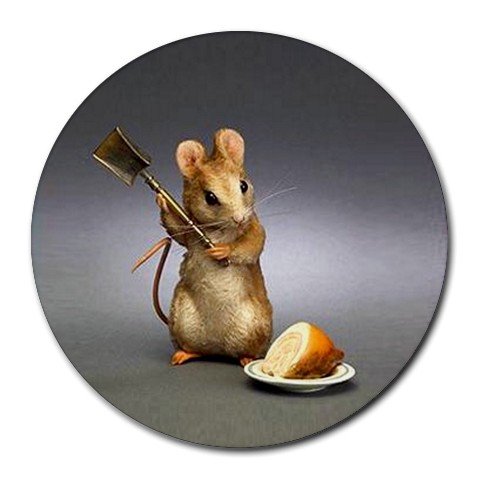 MOUSE AND CHEESE Round Mousepad Office 15771841