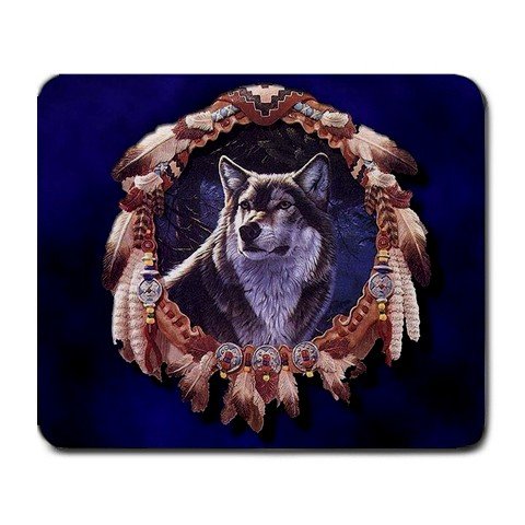 NATIVE AMERICAN WOLF DESIGN Mousepad Office Large 25088571 BSEC