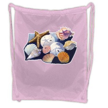 Pink Beach DRAW STRING SPORT PACK Tote Bag Backpack #BSEC-CT