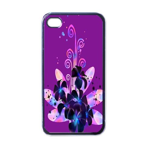 PURPLE FLOWERS Apple iPhone 4 Case Cover #AN-28147445