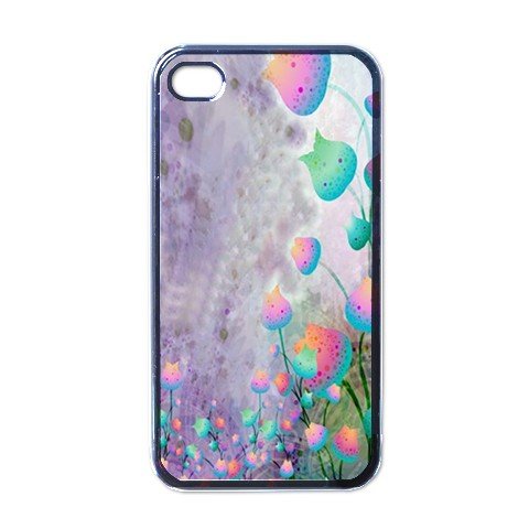 ABSTRACT FLOWERS Apple iPhone 4 Case Cover #AN-28147455
