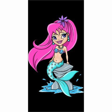 Cartoon Mermaid Shower Curtain Small Stall Size Bathroom #AN-28793751