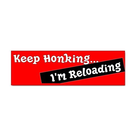 Funny Keep Honking Car Bumper Sticker - ONE Sticker 29016430
