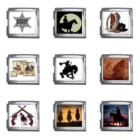 Western Designs Italian Charms Starter Bracelet Set of 9 pack MEGA Size 18mm 26865680