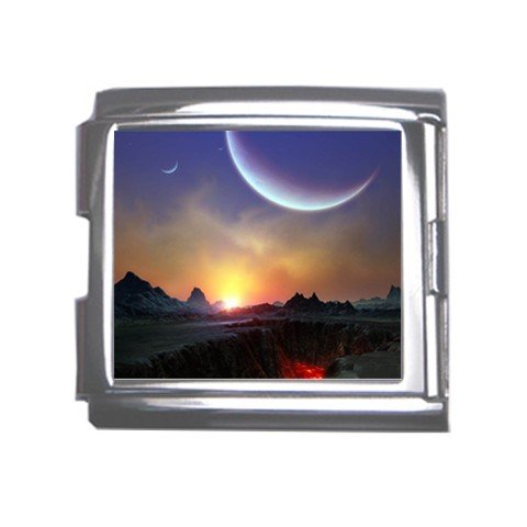 Landscape Moon Italian Charm Bracelet Single MEGA Charm Size 18mm 26846790