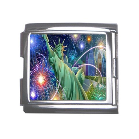 Statue of Liberty Italian Charm Bracelet Single MEGA Charm Size 18mm 26846797