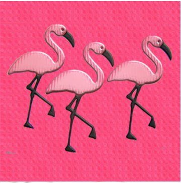 PINK FLAMINGOS Design Bathroom Shower Curtain CT