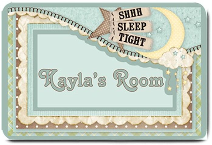 Baby Nursery PERSONALIZED Mats door mat or rug for Bedroom #BSEC-CT