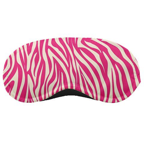 Pink & Whie Zebra SLEEPING MASK Comfortable Polyester foam at BlueSkies 36554917
