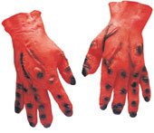 Gory Red Latex Hands