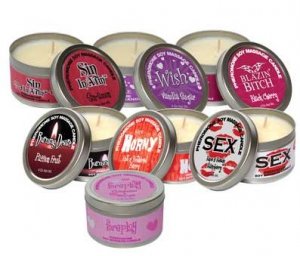 Pheromone Soy Massage Candles 4oz Tin (Passion Fruit)