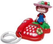STRAWBERRY SHORTCAKE Corded Telephone with Doll