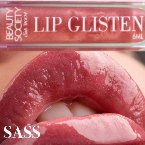 Beauty Society Lip Glisten - Sass gorgeous tube with LED applicator and mirror