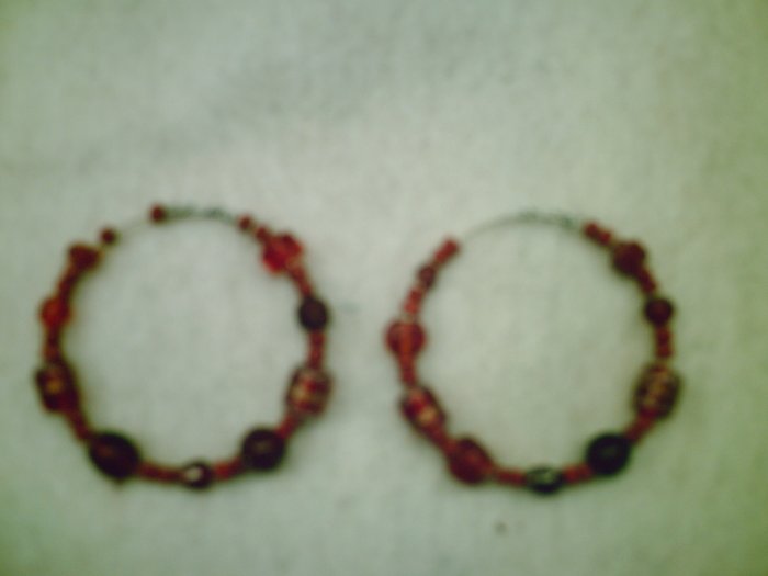 "Passionate Soul" Bead Hoops
