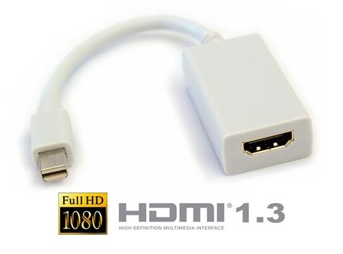 Mini Displayport To HDMI Cable Adapter / Cord / Converter