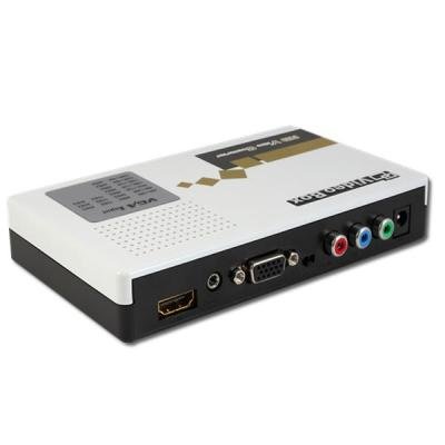AV Component / VGA To HDMI Adapter Converter Box - 720p + Audio & Built In Scaler
