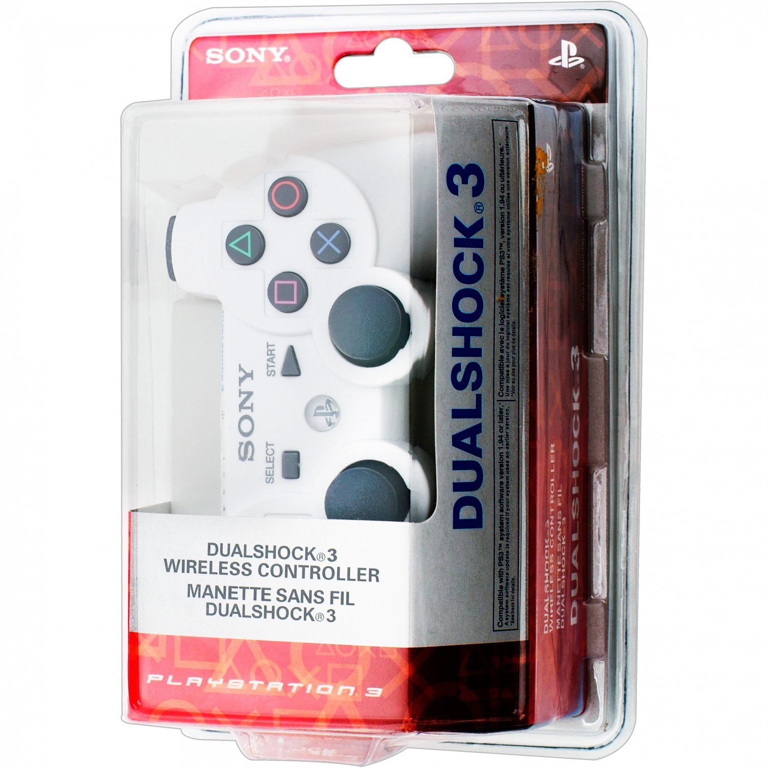 Classic White DualShock® 3 Bluetooth Wireless SIXAXIS® Controller For PS3®