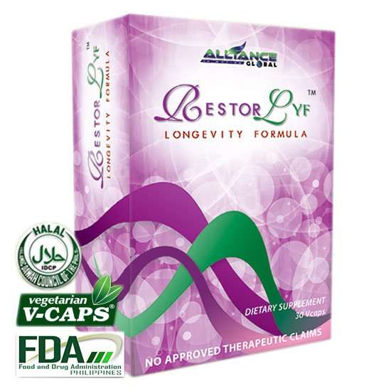 Restorlyf Longevity Anti-Aging Dietary Supplement 90 Capsules FREE SHIPPING