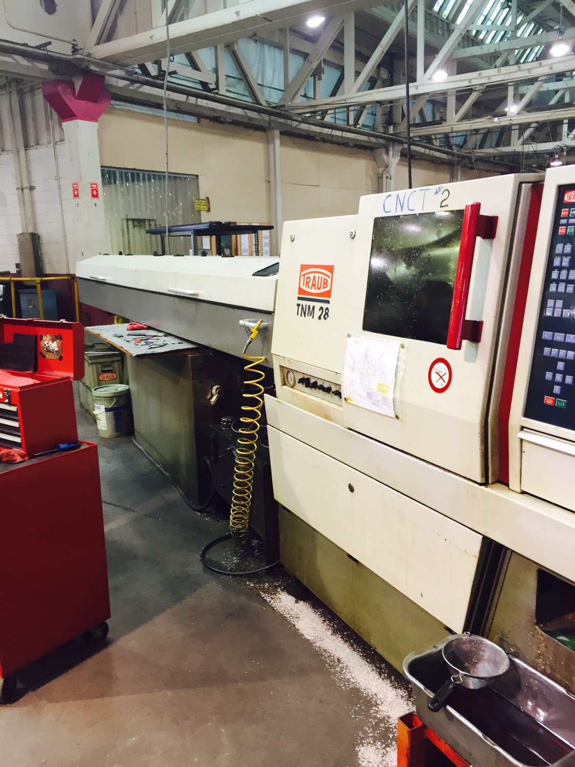 TRAUB TNM 28 cnc screw machine live tooling