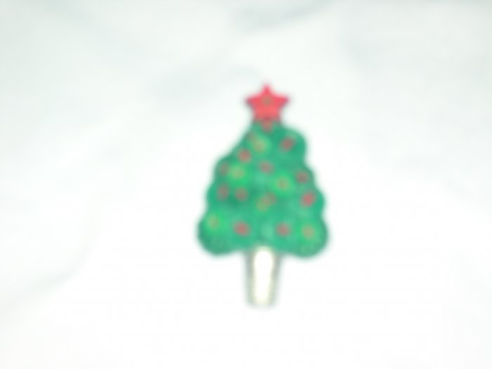 Vintage PLastic Hallmark Christmas Tree Pin